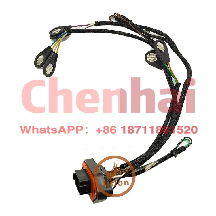 JISION Construction Machinery 345B 365B Excavator 3176 Engine Fuel Injector Wiring Harness 4P-9537 4P9537