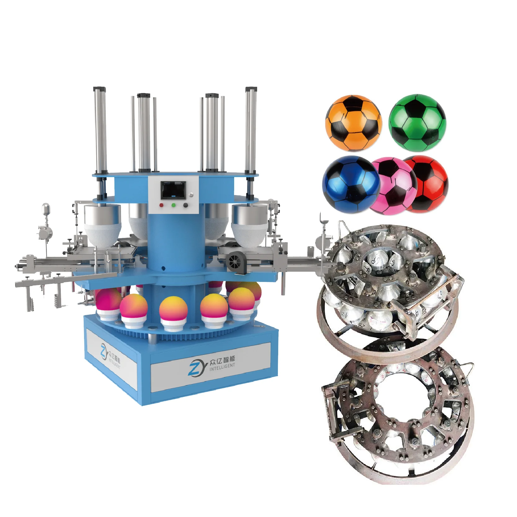 Multi-Functional Variable Speed Drive PVC Football Making Machine for High-Volume Inflatable Toy Production Run