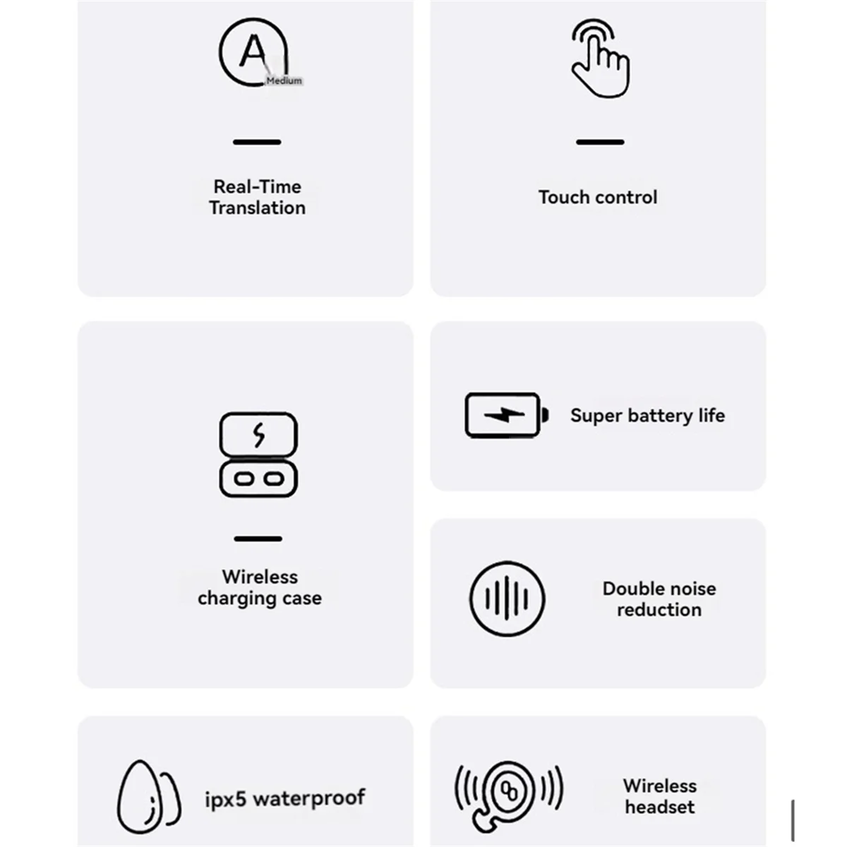 سماعات أذن للترجمة باللغة HITL، لغة ترجمة في الوقت الحقيقي في اتجاهين، ترجمة صوتية فورية، تعلم الأعمال باللون الأسود