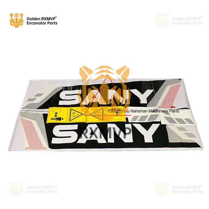 

Для Sany sy 485-9, наклейки с большими ручками, логотип корпуса, наклейки, цветные полосы, аксессуары для экскаватора