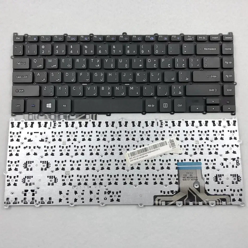 Arabic Laptop Keyboard For Samsung NP910S5J 910S5J NP500R4E 500R4H 500R4L 500R4K 500R4M Series AR Layout