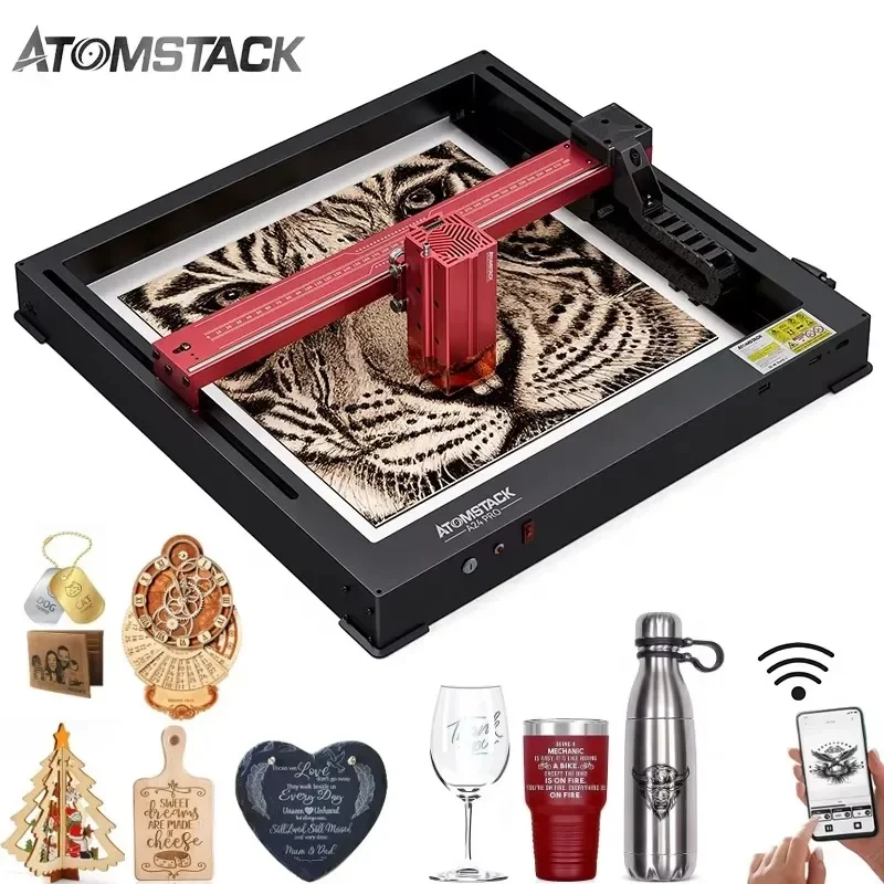 Xiangyin  A24 X24 Pro 120W 2nd Generation CNC Machine Wood Acrylic Cutting Glass Metal Jewelry  Engraving Machines