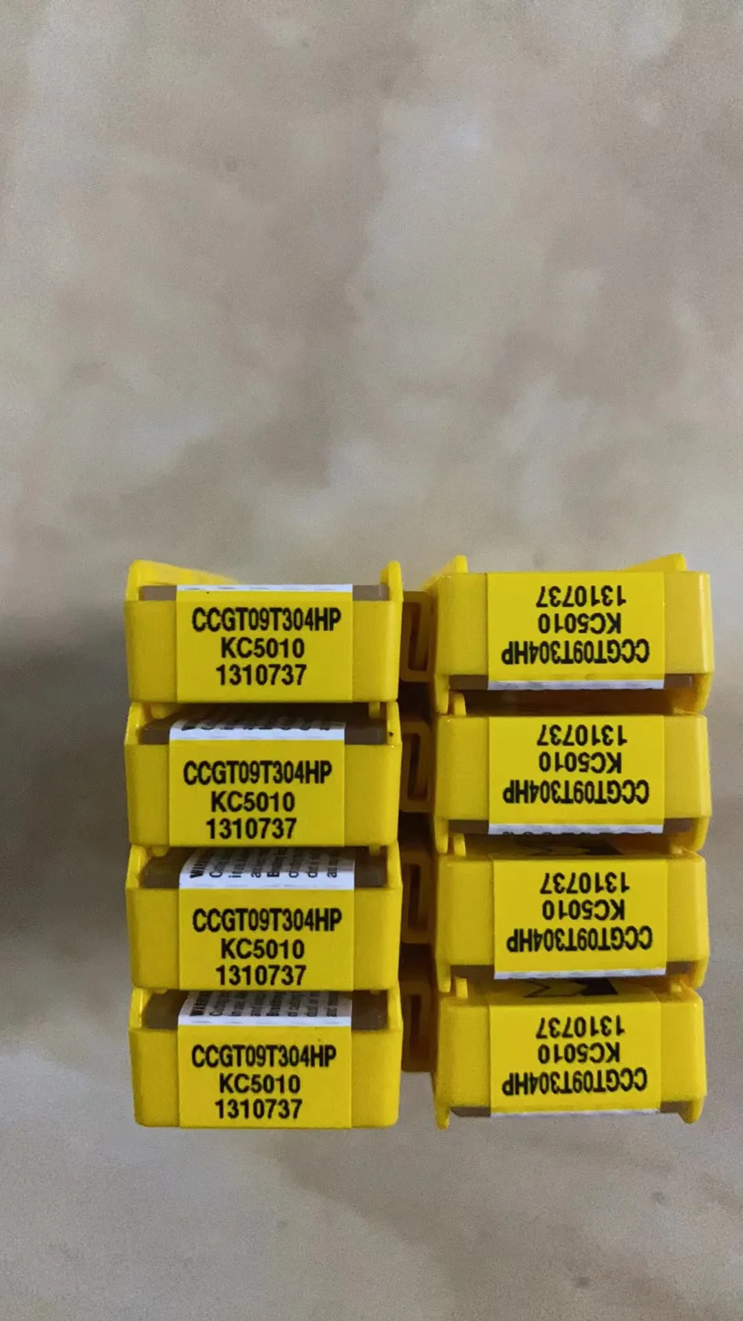 

Carbide inserts for lathe CCGT09T304HP KC5010