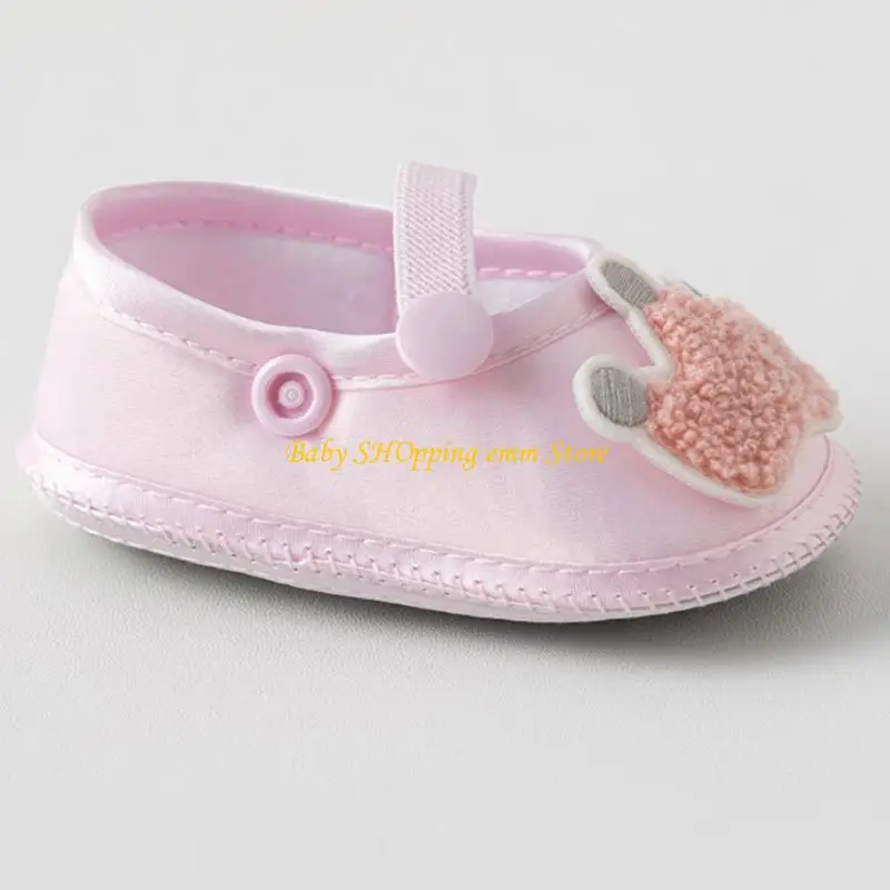 Giày sàn trẻ sơ sinh 23GD Giày đi bộ mềm cho trẻ thoải mái hàng ngày, các bé gái không có đáy và thiết kế hoa văn độc đáo