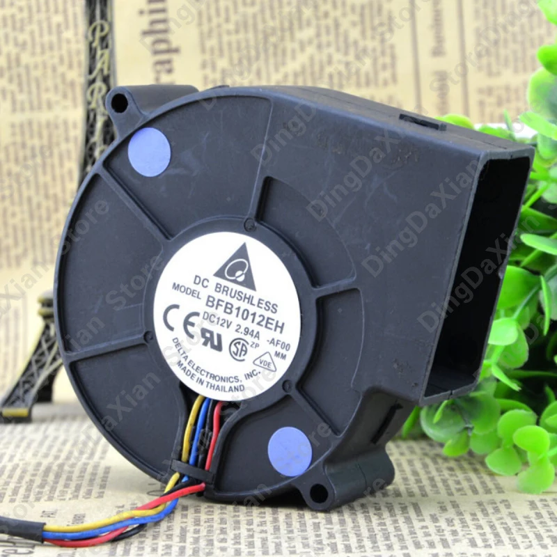 l 1PCS DELTA BFB1012EH | 12V 2.94A | 9.7CM | High Air Volume Turbo Blower Violent Fan