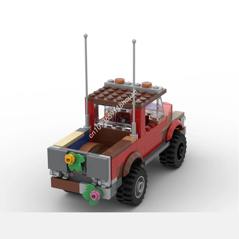 141 pièces MOC camion de ferme modèle blocs de construction brique artisanat jouets modulaire bricolage Architecture enfants cadeaux de noël