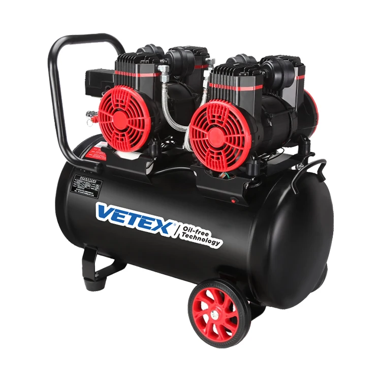 

OEM 110V/220V/380V Piston Oil-Free Electric Air Compressor Pump Portable 55 Liter Air Tank 3200W Motor