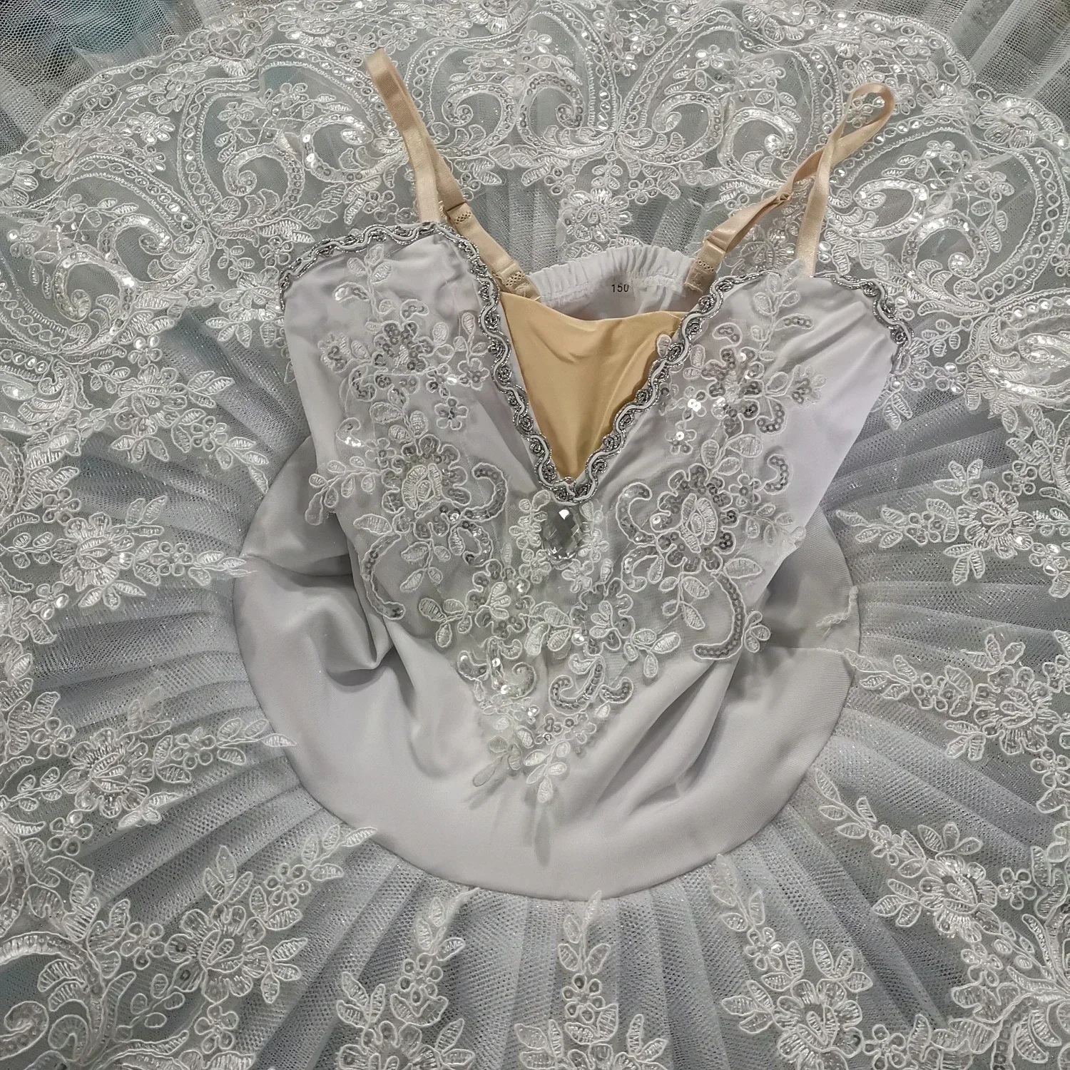 Ballet tutu saia estilingue crianças branco cisne lago dança trajes de desempenho beleza roupas de dança