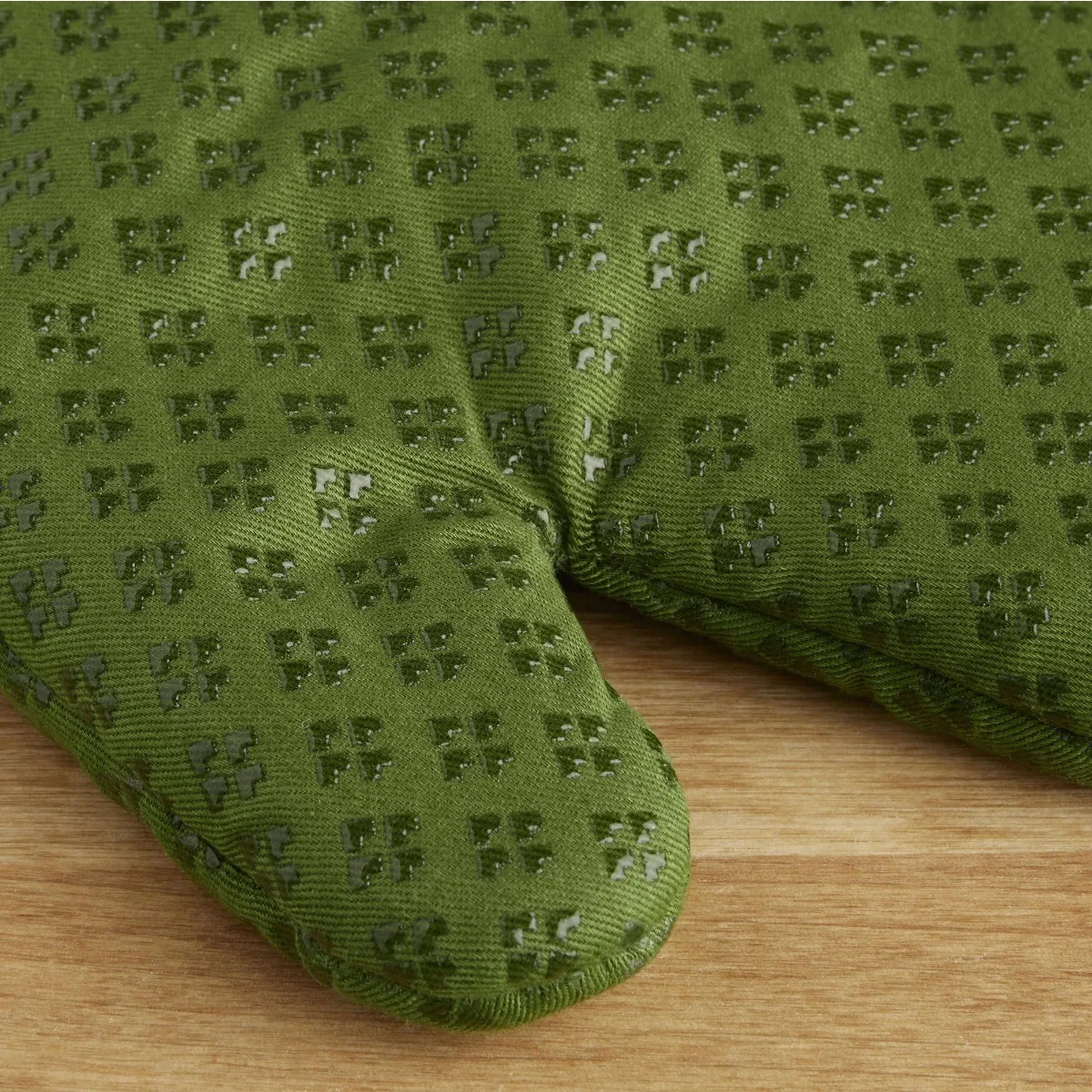 Oven Mitt 2er-Pack Set, Matcha Green, 7"x12,5" herzförmige Silikongriffe schützen Ihre Hände