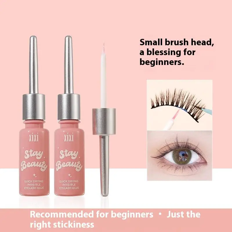 رمش تمديد الغراء طويلة الأمد ماكياج جلدة غير مرئية كاذبة رمش الغراء مقاوم للماء سريع جاف شفاف العين لاش الغراء