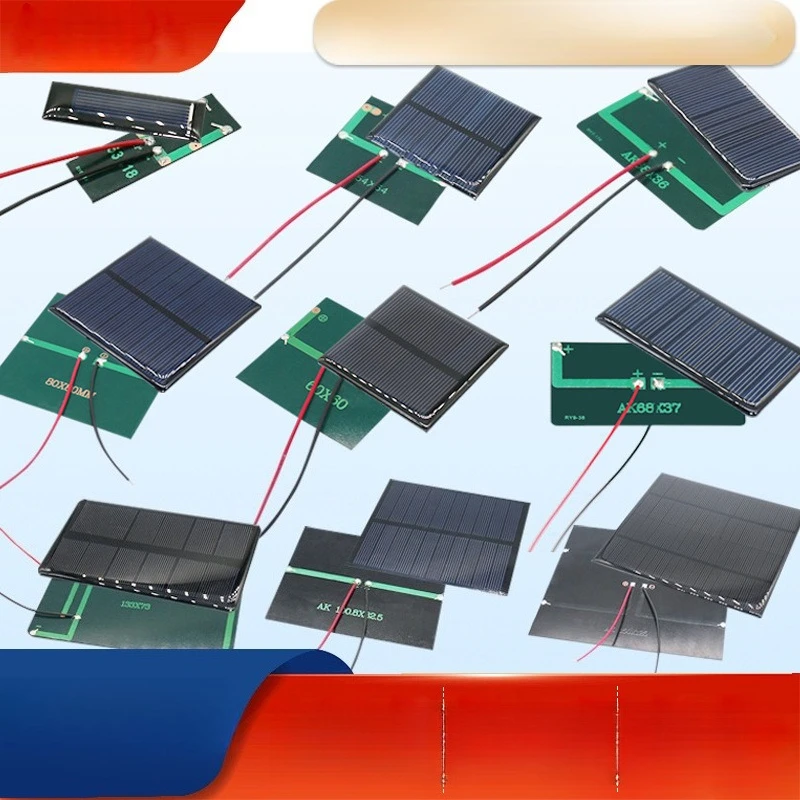 10PCS Monocrystalline Silicon Solar Epoxy Panel