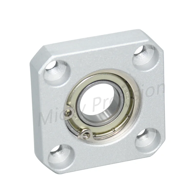 Inlay Retaining Ring Type Square Flange Bearing with Housing Bearing seat assembly Aluminum Carbon Steel Nickel diameter 3-50mm