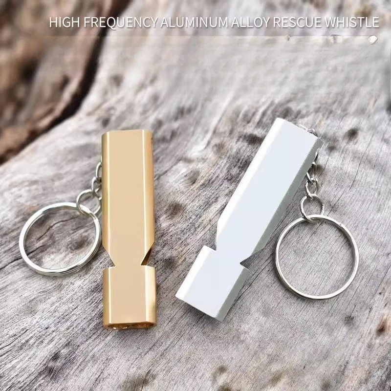 

New Outdoor Super Loud Survival Whistle Keychain Portable Camping Hiking Mountaineering High Frequency EDC Pocket Tool
