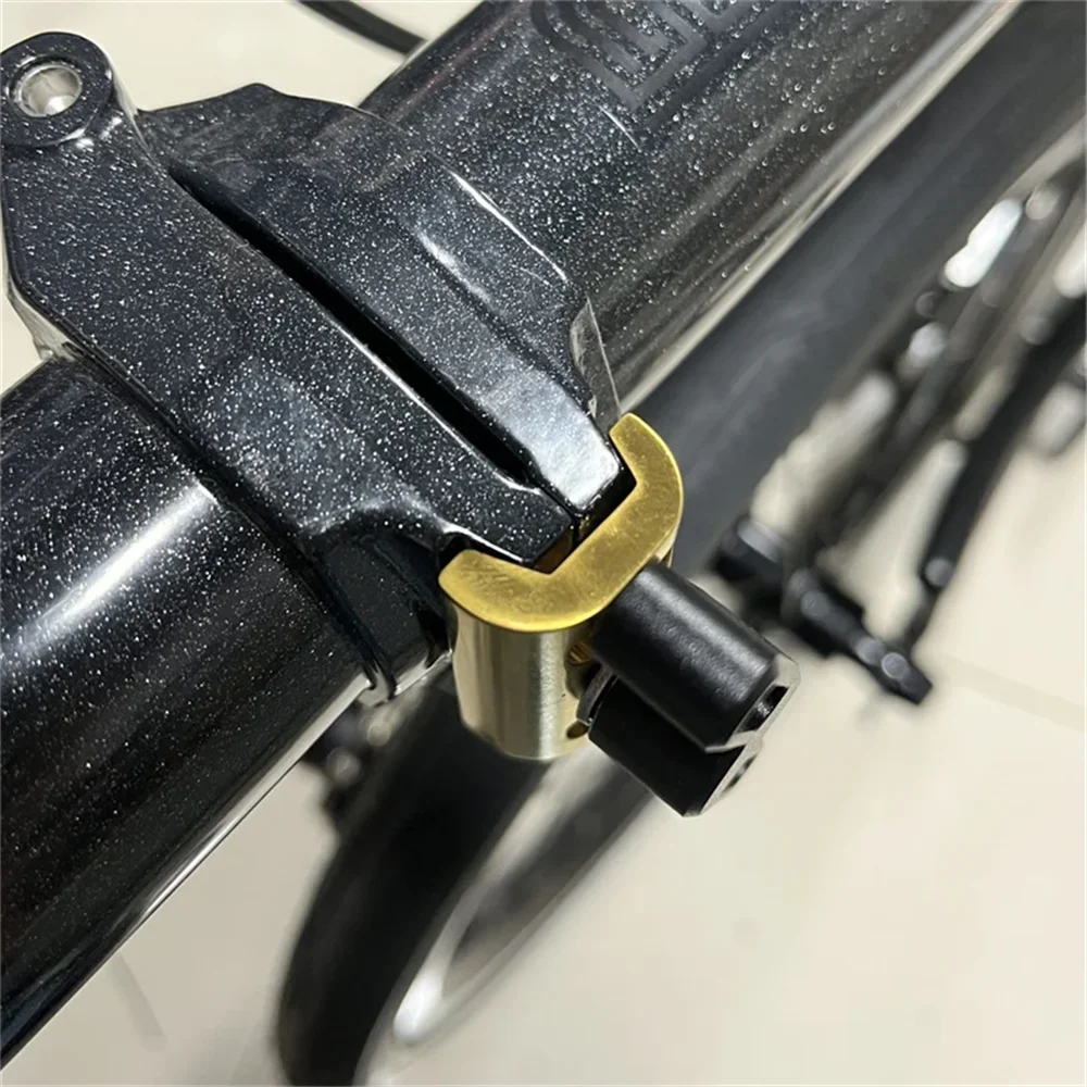 Hinge clip titanium C button for brompton C button hollowed out Aline Cline Pline ultra-light titanium buckle