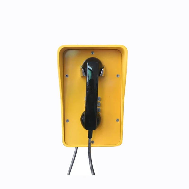 Instock Red Outdoor Orange Rugged PSTN Wall Mount Fire SIP POE Telephone Set IP Weatherproof  GSM 4G SOS Hotline Marine Phone