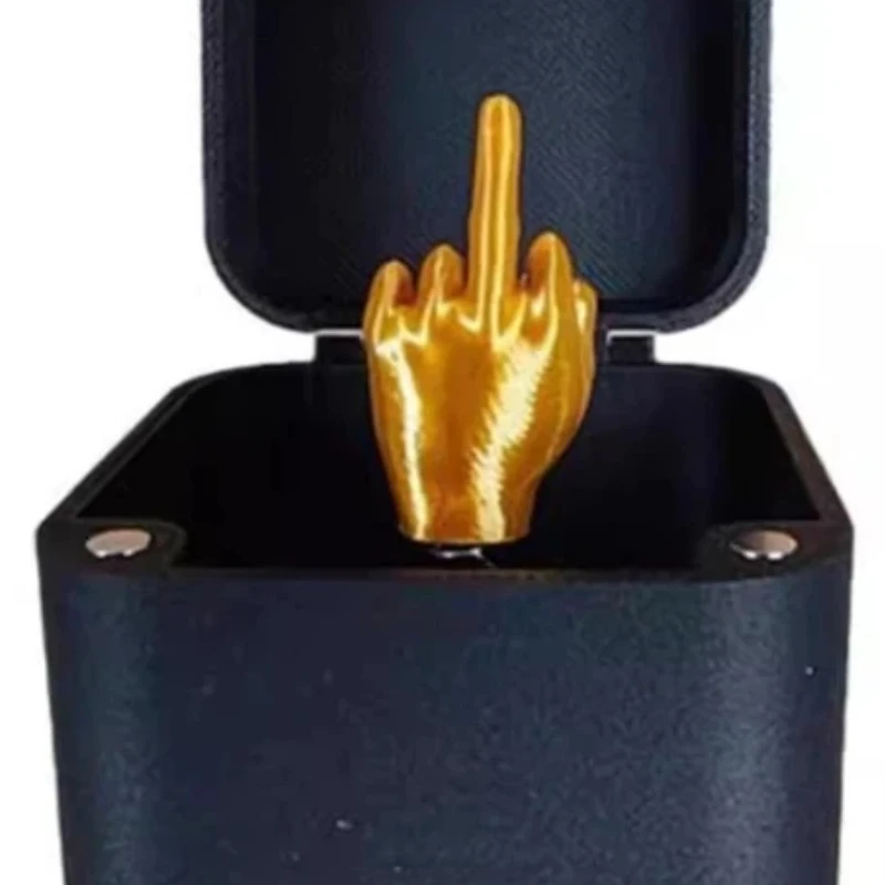 Funny Middle Finger Surprise Gift Box Practical Joke Prank Toy Novelty Gag Present Toy For Christmas Party Entertainment Gift