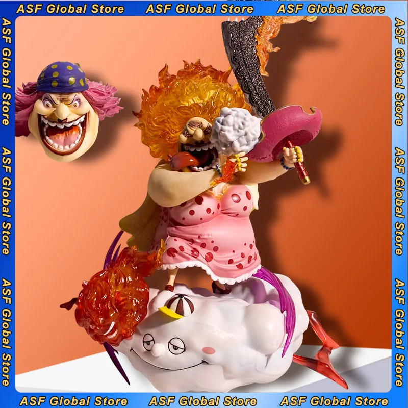 

27cm New ONE PIECE Anime Figure Charlotte Linlin Peripheral PVC Model Scene Statue Desktop Decorate Ornaments Birthday Gifts Toy