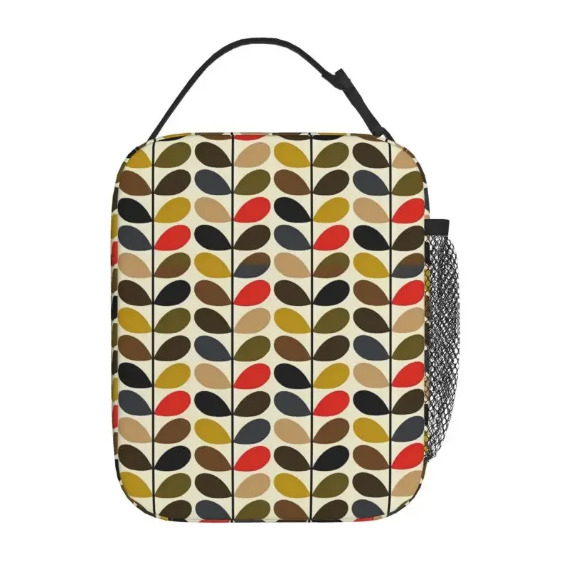 Orla Kiely Abstract Multi Stem Insulated Lunch Bag Reusable Waterproof Thermal Oxford Bento Tote Bags For Women Work Picnic