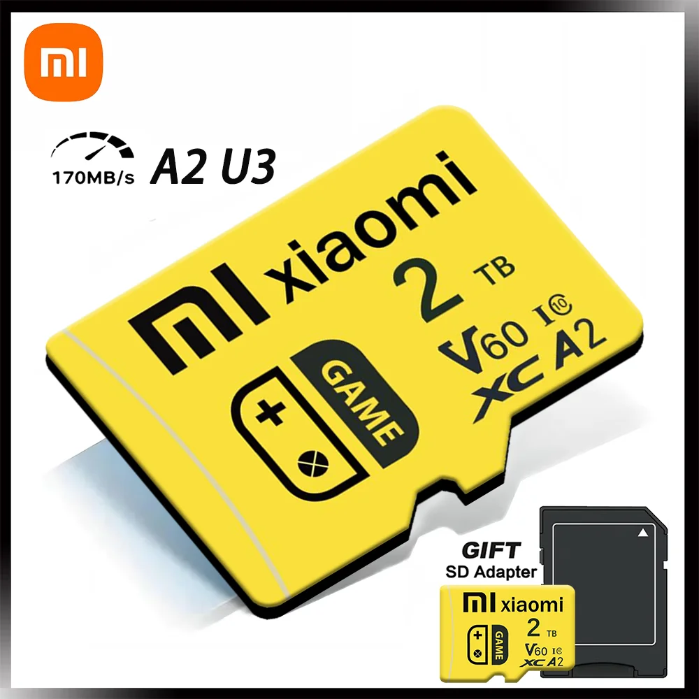 Xiaomi cartões de memória sd 2tb 1tb micro tf/cartão sd 512gb alta velocidade cartao de memoria 256gb classe 10 mini cartão sd aduaneiro livre impostos