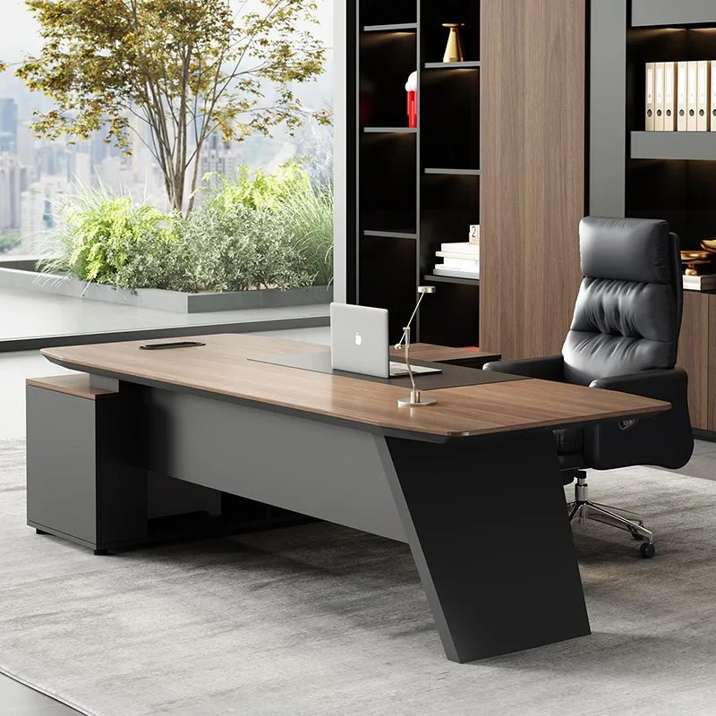 Modern Luxury Office Desk Wooden Standing Executivecomputer Decoration Office Desk European Design Scrivania Salon Furniture