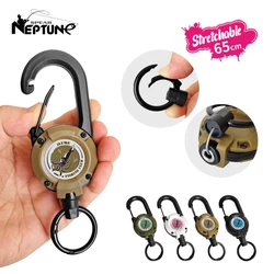 New Fishing Tackle Portable Retractable Buckle Carabiner Steel Wire Rope Outdoor Anti loss Tool Freshwater Saltwater Accessories