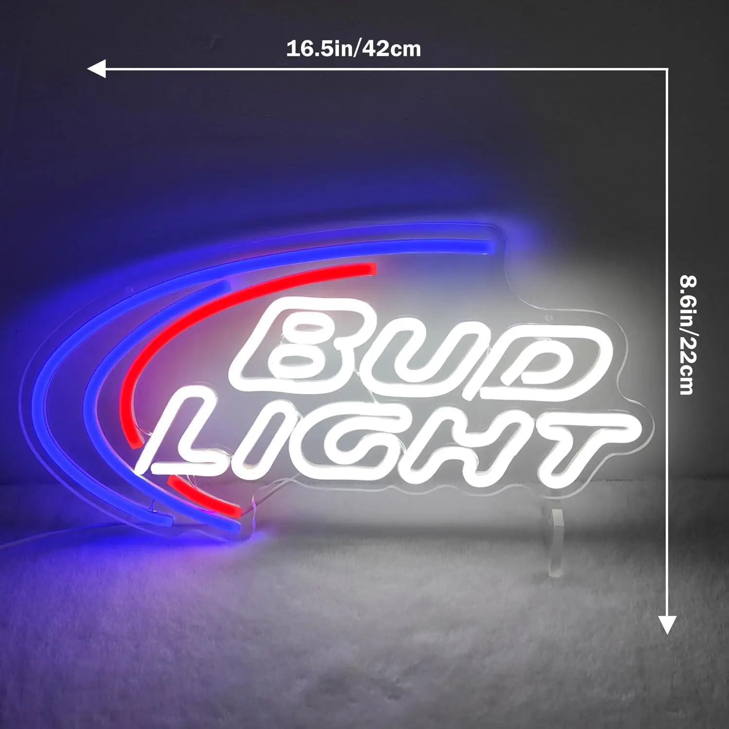 BUD LIGHT USB Powered Led Neon Sign Dimmable Neon Light Wall Decor For Room Decor Party Birthday Handmade Gift Pub Beer Club