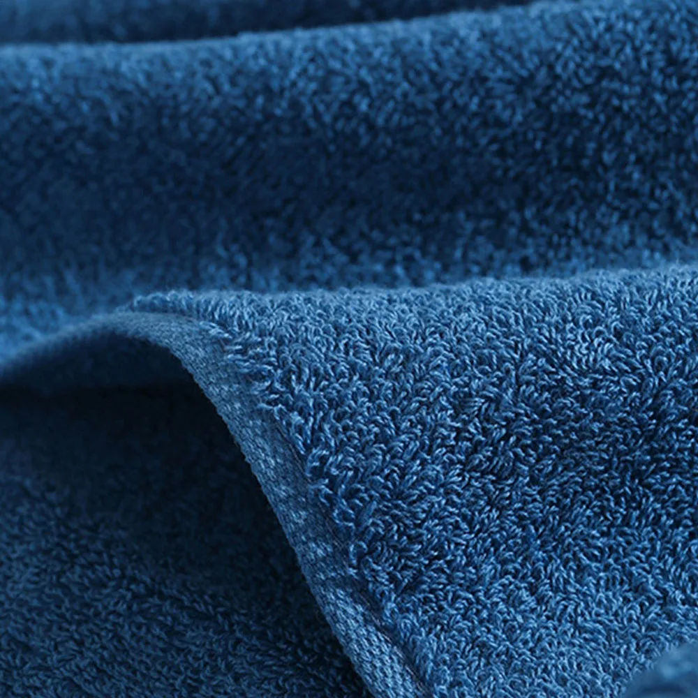 1PCS Plush Cotton Blue Handkerchief Thick Super Absorbent Towel, Modern Style Suitable for Gyms, Hotels, and Home Bathrooms