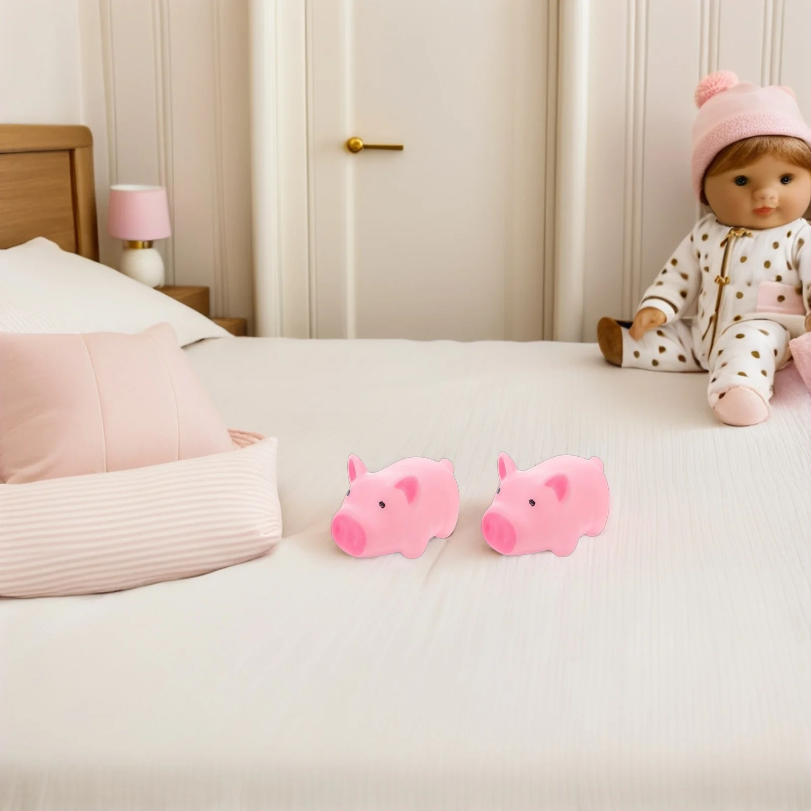 40 قطعة حمام الطفل لينة صار خنزير الحيوان مجموعة للأطفال حديثي الولادة ، لعبة مائية اسفنجي صغيرة ، هدايا الحفلات لعيد ميلاد الهالوين #5