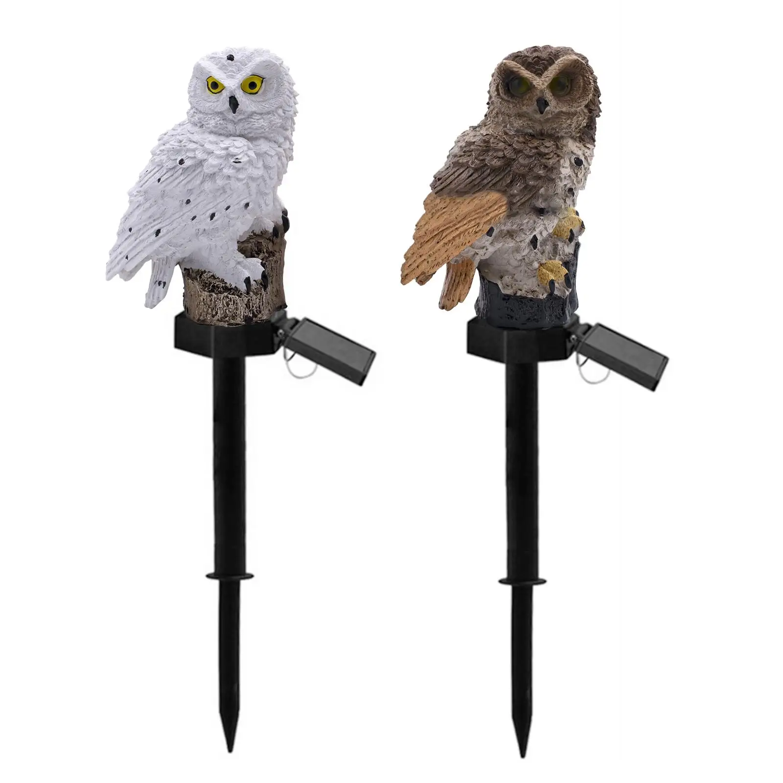 Owl Shape Lawn Light with Stake Landscape Lamp for Outdoor Lighting Ornament