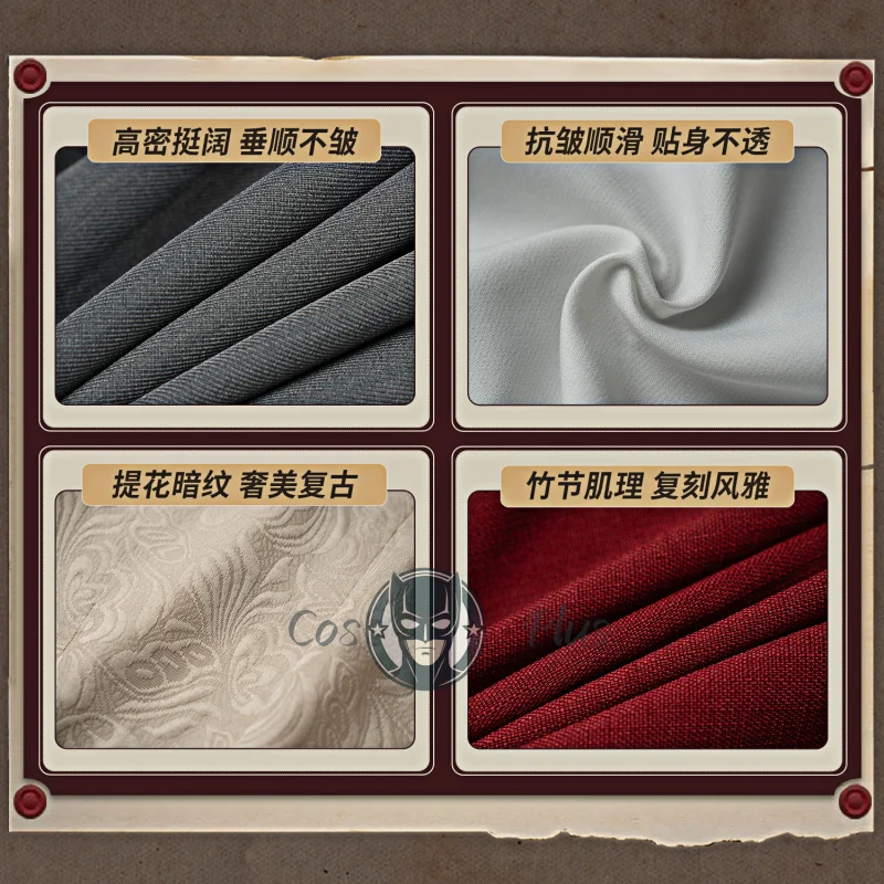 الملحن تأثيري حلي الهوية الخامس المحنط بدلة حمراء وسيم موحدة هالوين عيد الميلاد كرنفال حفلة البدلة ملابس تنكرية