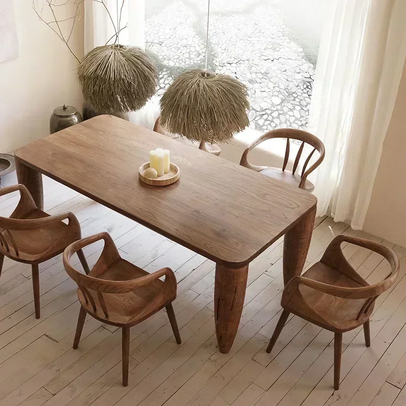 

Japanese-Style Retro Creative Silent Style Solid Wood Dining Table