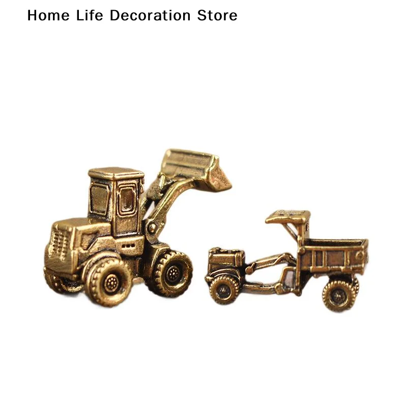 【H】Figure Home Decor Engineering Vehicle Mini Ornament Excavator Truck Micro Landscape Desktop Decoration