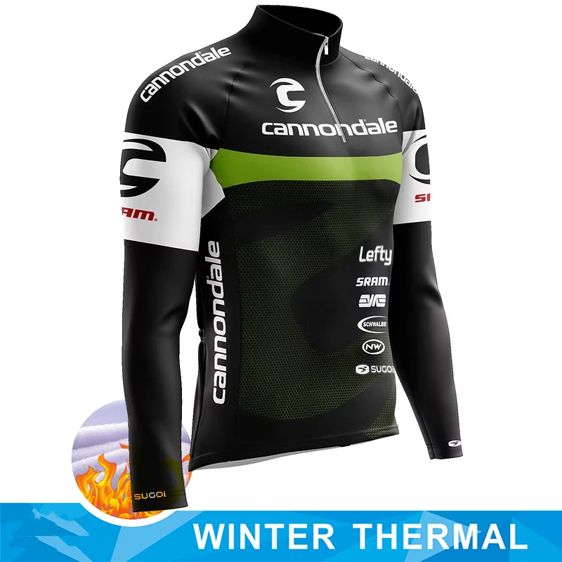 

Winter Fleece Cycling Jersey Uniform Man Cannondale Thermal Bicycles Termal Clothing Bike Men 2026 Ciclismo Hombre Road Men's