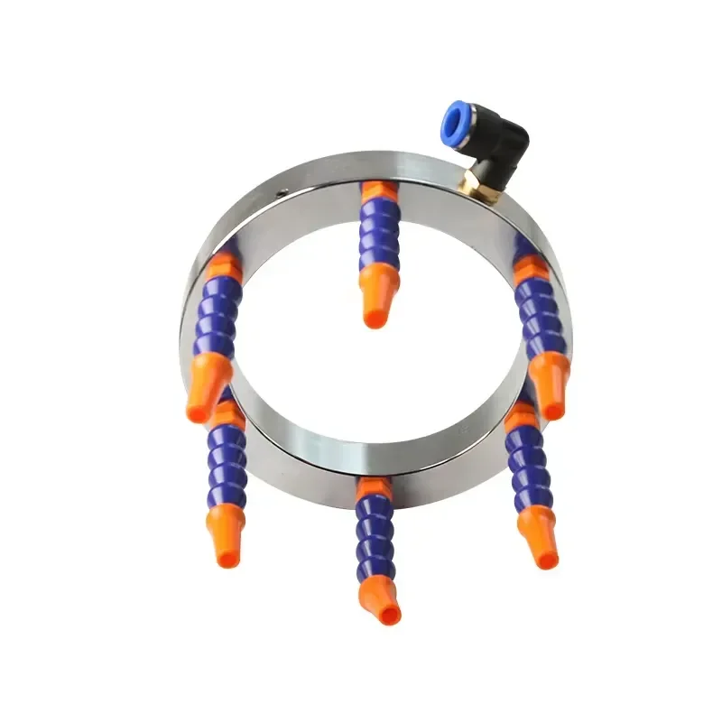 HYCNC Cooling Water Ring Nozzle for CNC Machine Tool & Stone Cutting Spindle Stainless Steel & Nylon Spray Pipe Component