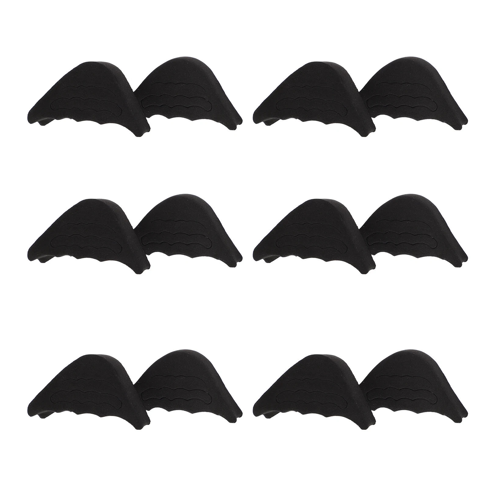 

6 Pairs Black Toe Protection Pads High Heels Forefoot Cushions Anti Drop Fillers Shoe Accessories Premium Material Comfortable