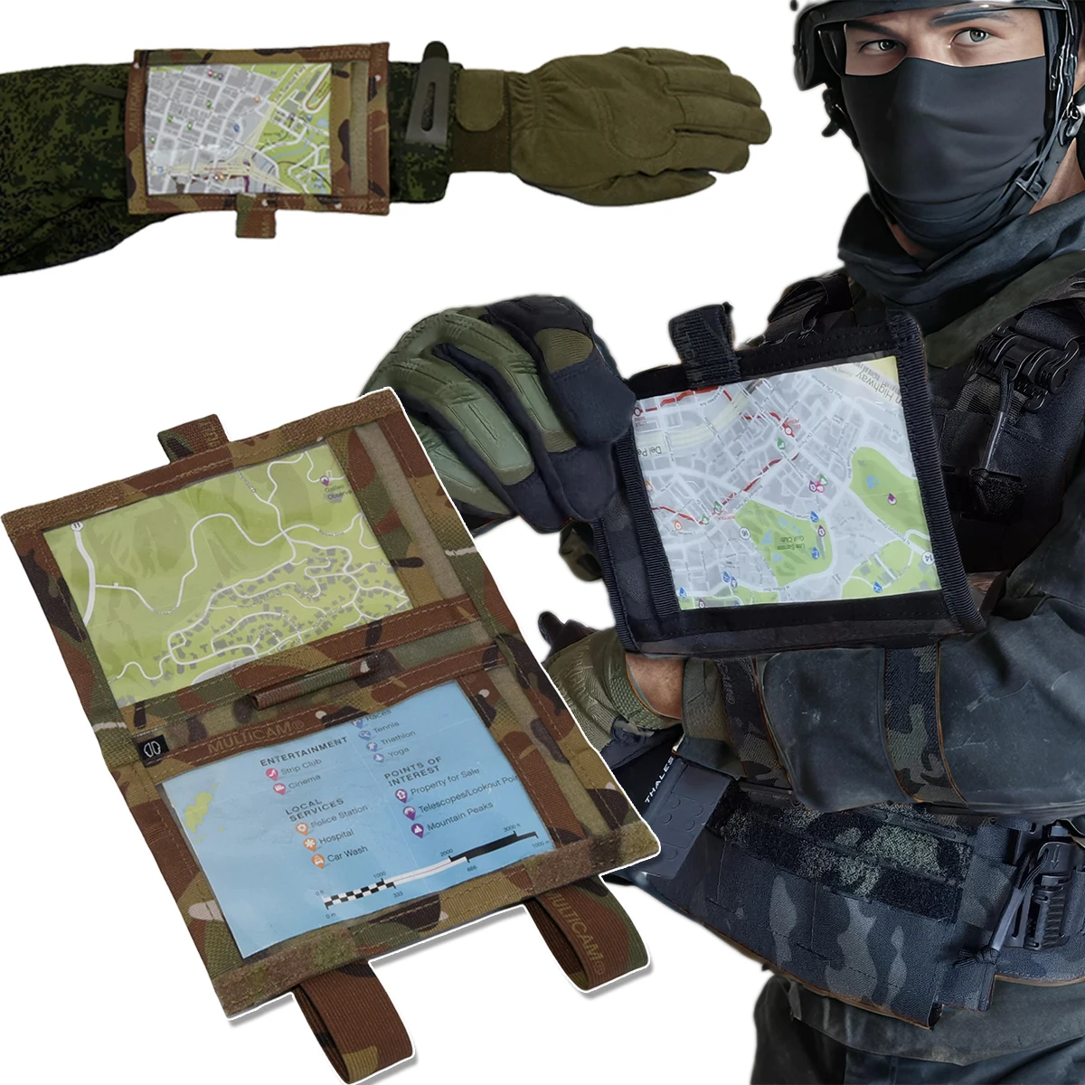 

Tactical Military Arm Pouch Shooters Armband Sleeve Outdoor Hunting Gear Shooting Range Accessories Wrist Folding Map Holder