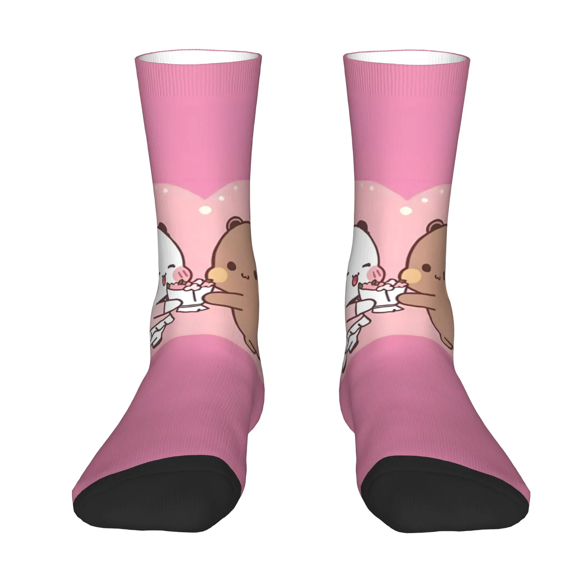 Custom Cute Funny Bubu And Dudu Socks Women Men Warm 3D Printed Basketball Sports Socks