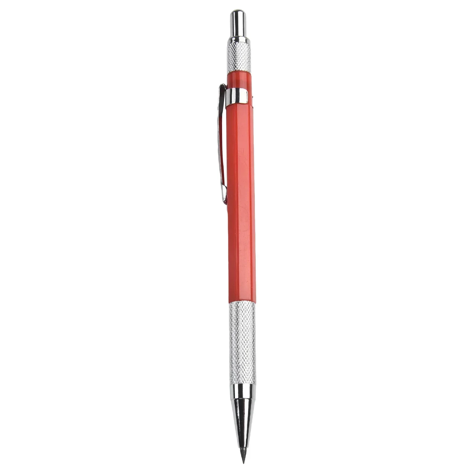 1 Set Premium Welders Pencil Mechanical Metal Marker With 12 Silver Streak Refills For Sheet Metal And Steel Scribing Hand Tool