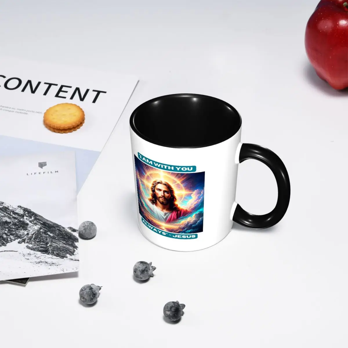 QuotI Am With You Always Jesus Biblical Mug Funny Ceramic Coffee Cups Tea Mugs Milk Cup Drinkware Gifts for Woman Man
