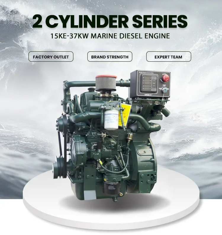 Yuchai 20hp 30hp machinery 2 cylinder engines marine diesel water cooled 4 stroke