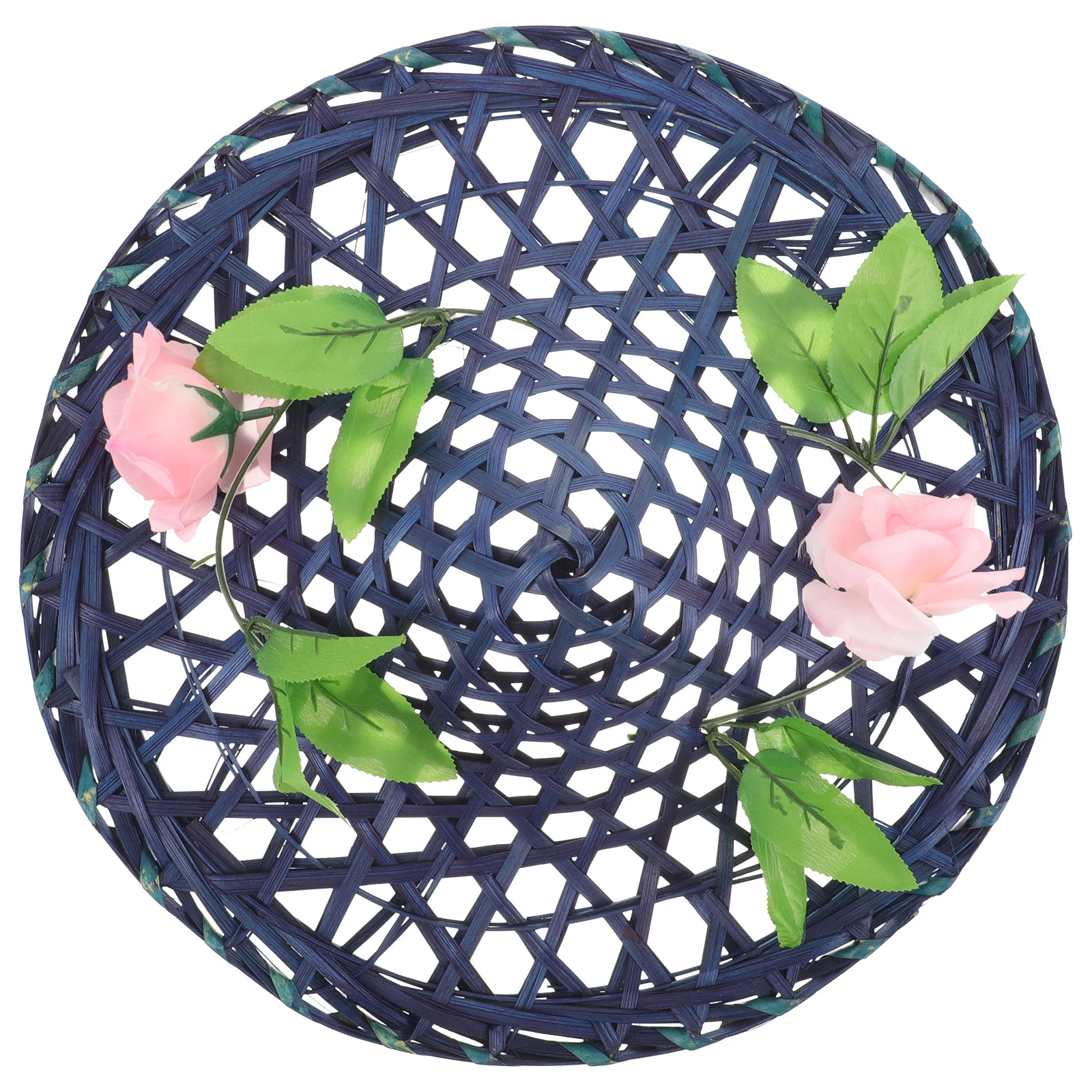 قبعة منسوجة من الخيزران على الطراز الصيني ريفي خفيف الوزن لأداء المسرح وحفلات تنكرية للرقص المريح