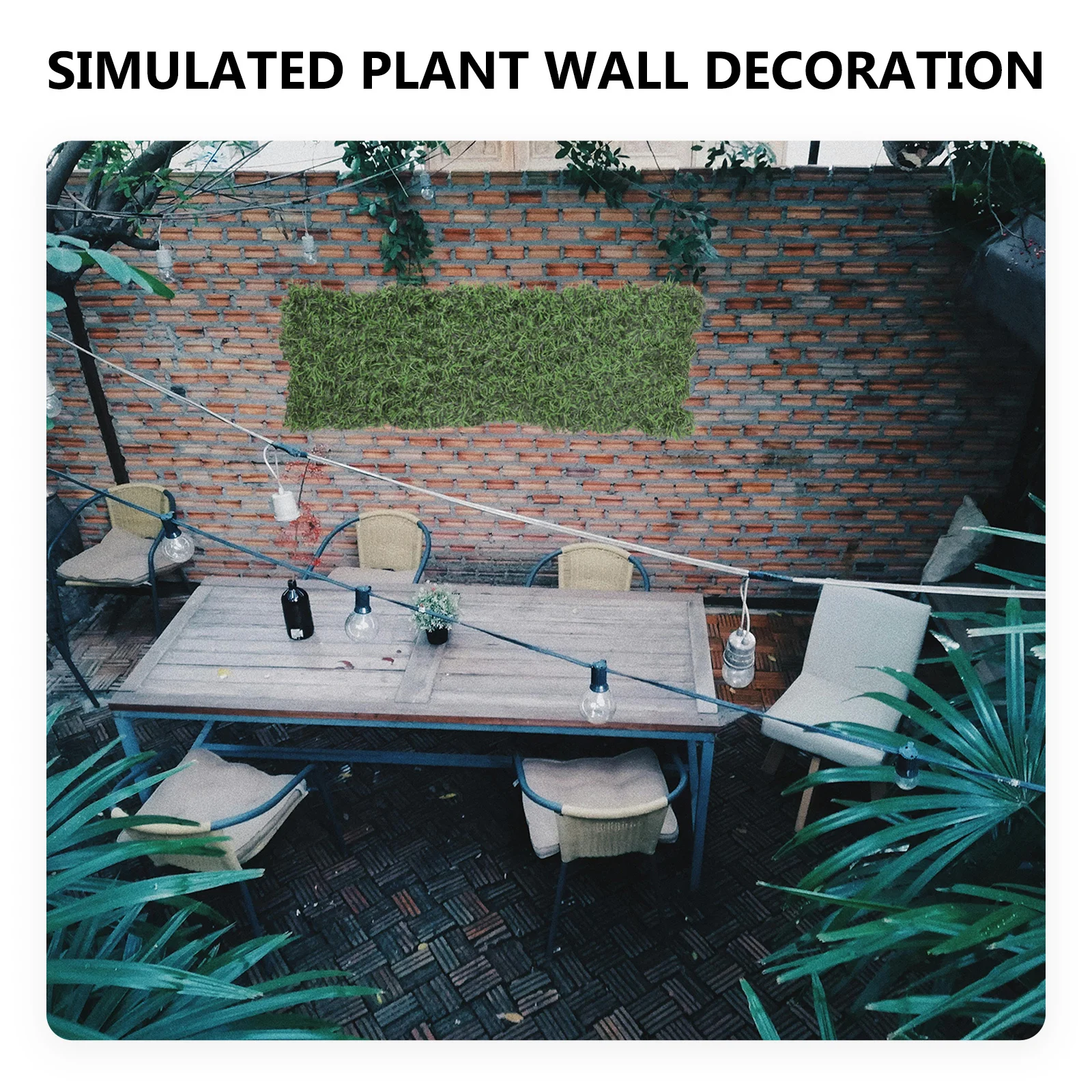 

Simulated Green Leaf Fence Artificial Trellis Screening Decorative Plant Wall Balcony Green Leaves Privacy Screen Fence Garden