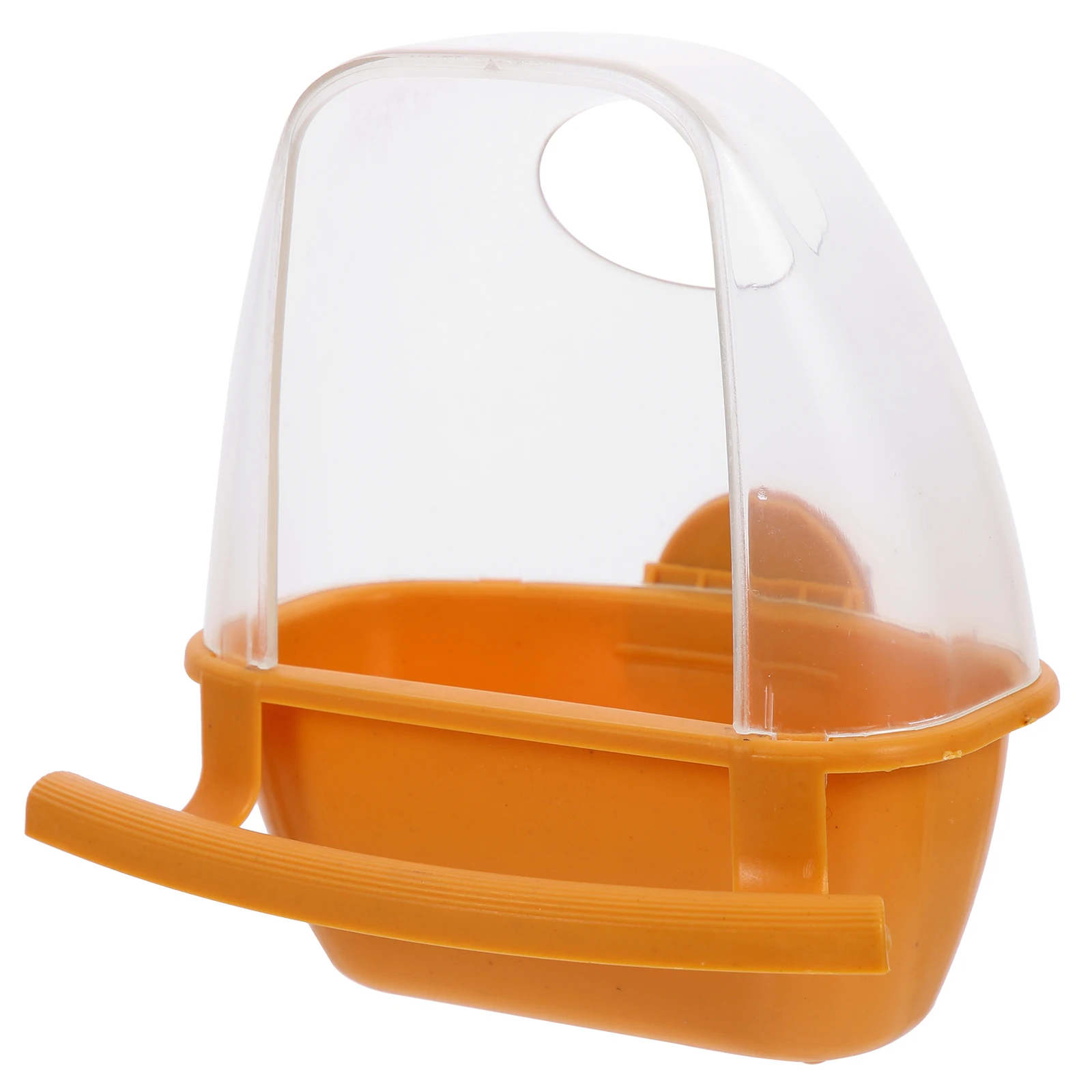 

Splash-proof Bird Food Box Outdoor Feeders Pet No-spill Automatic Clear Plastic Birdcage Tray Mess Transparent