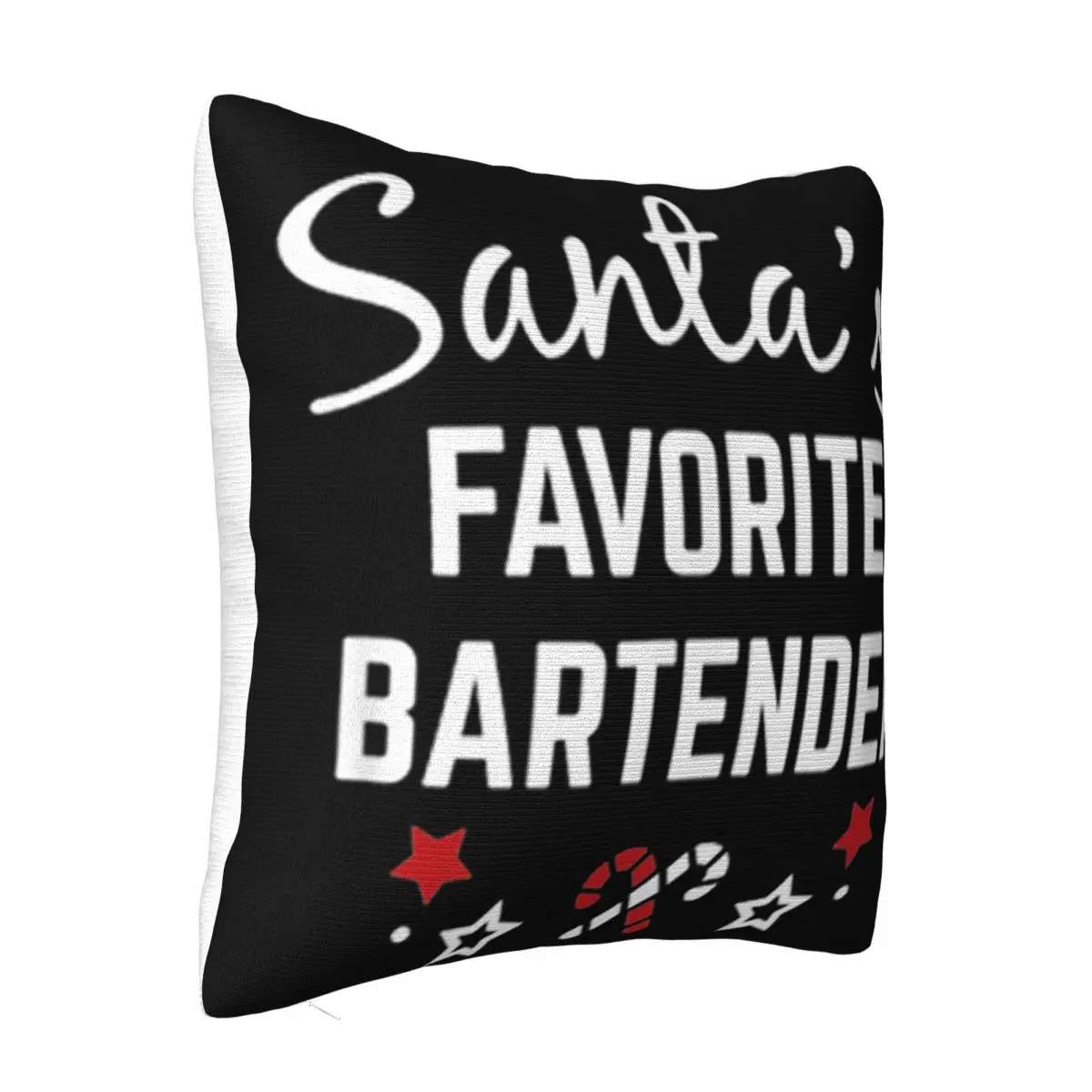 Nice Santas Favorite Bartender Christmas Gift Funny Womens Womens Designs 2021 Latest Adults Pillow Case