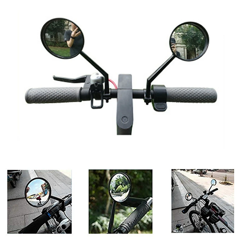 Scooter Mirror Rearview Mirror Wide-Angle With Electric Scooter Rear Shelf Modified Tailstock, For Xiaomi M365 1S Pro