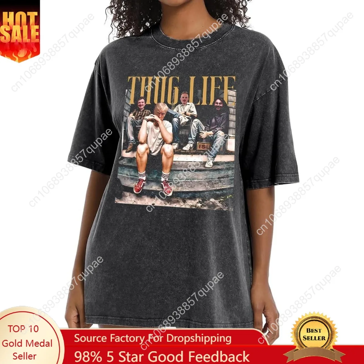

Bellelement Funny Trump Mugshot T-Shirt Vintage Thug Life Graphic T Shirt 2024 Trunnp Shirt