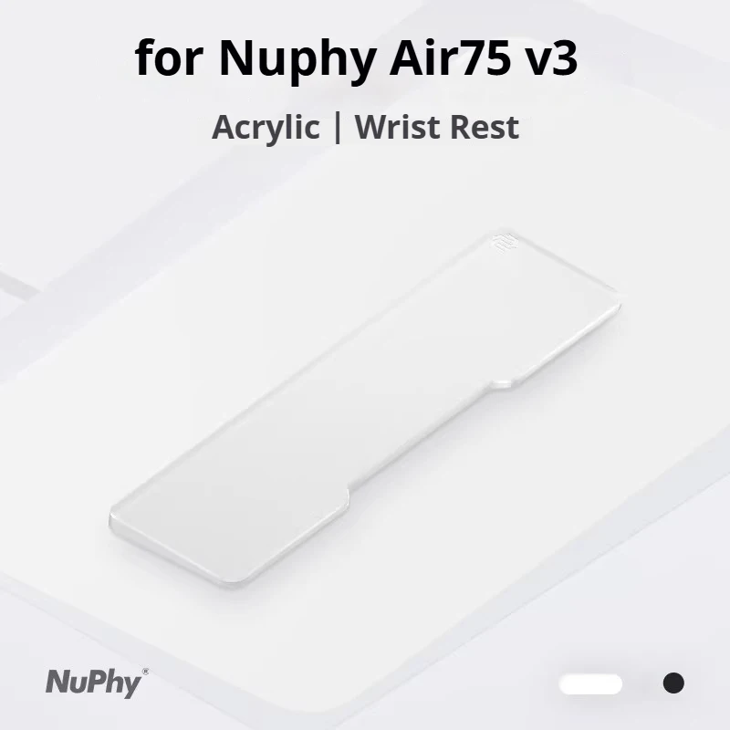 

NuPhy Keyboard Wrist Rest for Air75 V3 Acrylic Palm Rest for Low-profile Mechanical Keyboard Air75 Series