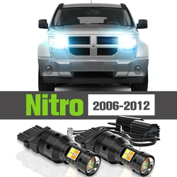 2x LED Dual Mode Turn Signal+Daytime Running Light DRL Accessories Lamp For Dodge Nitro 2006-2012 2007 2008 2009 2010 2011