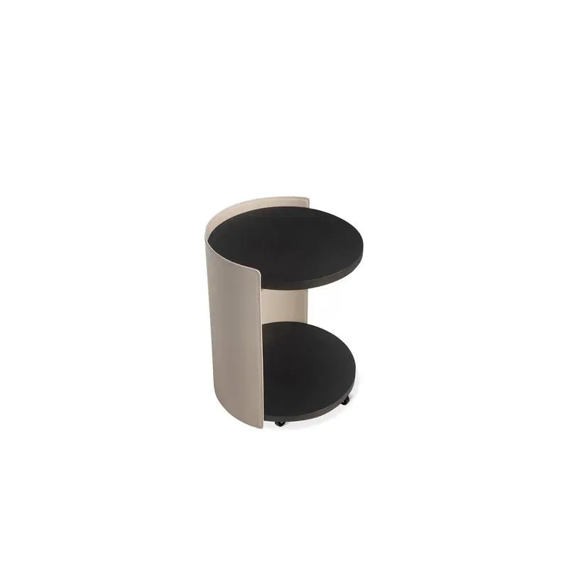 Solid Wood Round Bedside Table Modern Small Nightstand Luxury Side Table for Bedroom Living Room Dormitory High Quality