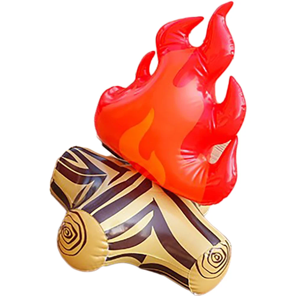 Inflatable Flame Model Yard Decoration Props Pvc Bonfire Camping Party Fake Campfire